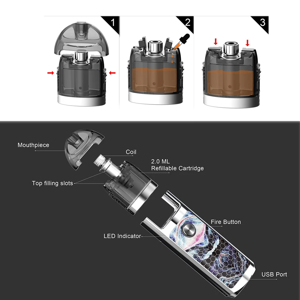 New-Original-Lost-Vape-Lyra-Pod-Kit-Vape-Pen-1000mAh-battery-With-2ml-Pod-Cartridge-0