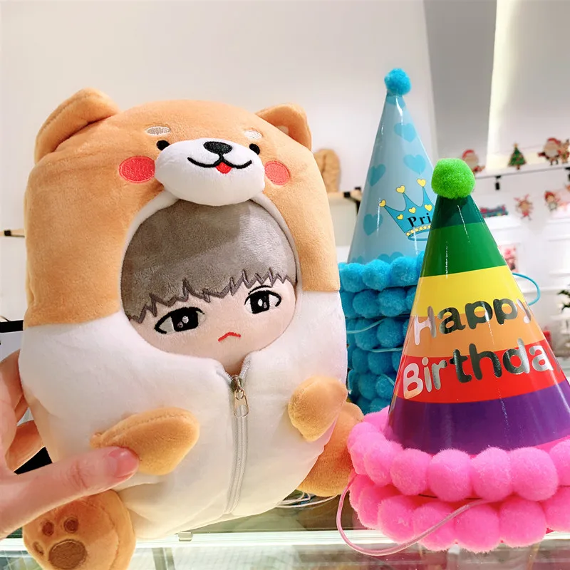 [MYKPOP] Одежда и аксессуары для кукол KPOP: спальный мешок в форме медведя 20 см (без
