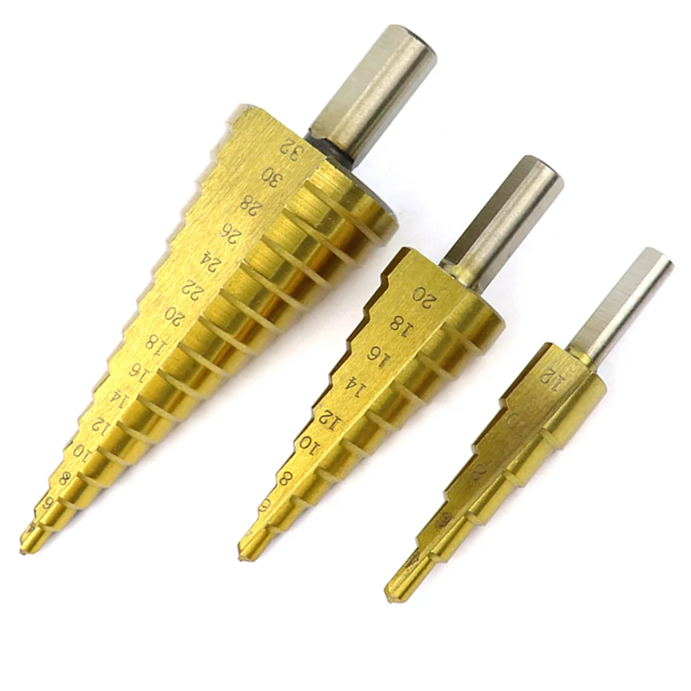 6pcs High Speed Steel Twist Drill Bit Step Drill Hole Cutter HSS Drill Dropshipping step drill bit set 4 - 12 / 20 / 32mm 6pcs High Speed Steel Twist Drill Bit Step Drill Hole Cutter HSS Drill Dropshipping step drill bit set 4 - 12 / 20 / 32mm