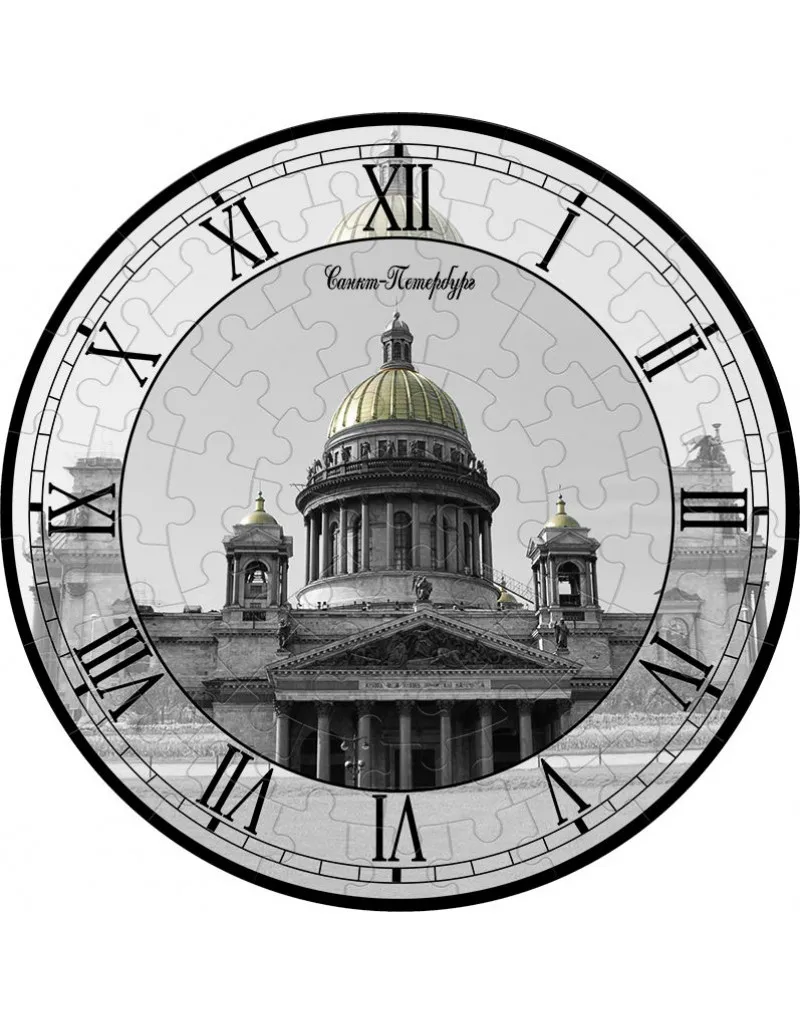 Сборная пазл-игрушка Часы Исаакиевский собор (с часовым механизмом) Umbum 126-23 |