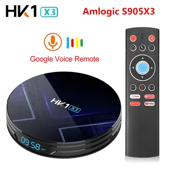 

4GB RAM 128GB 64GB 32GB TV BOX Android 9.0 HK1 X3 Amlogic S905X3 1000M LAN Media Player Youtube HD 8K Netflix MAX Smart TV BOX