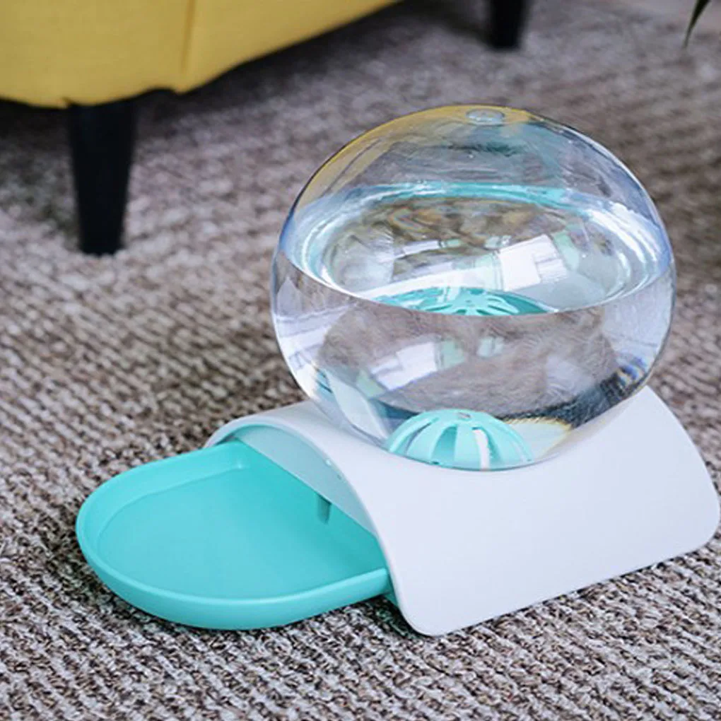 2.8L Automatic Pet Water Dispenser No Wet Mouth Ball Large Drinking Bowl Animal Water Feeder