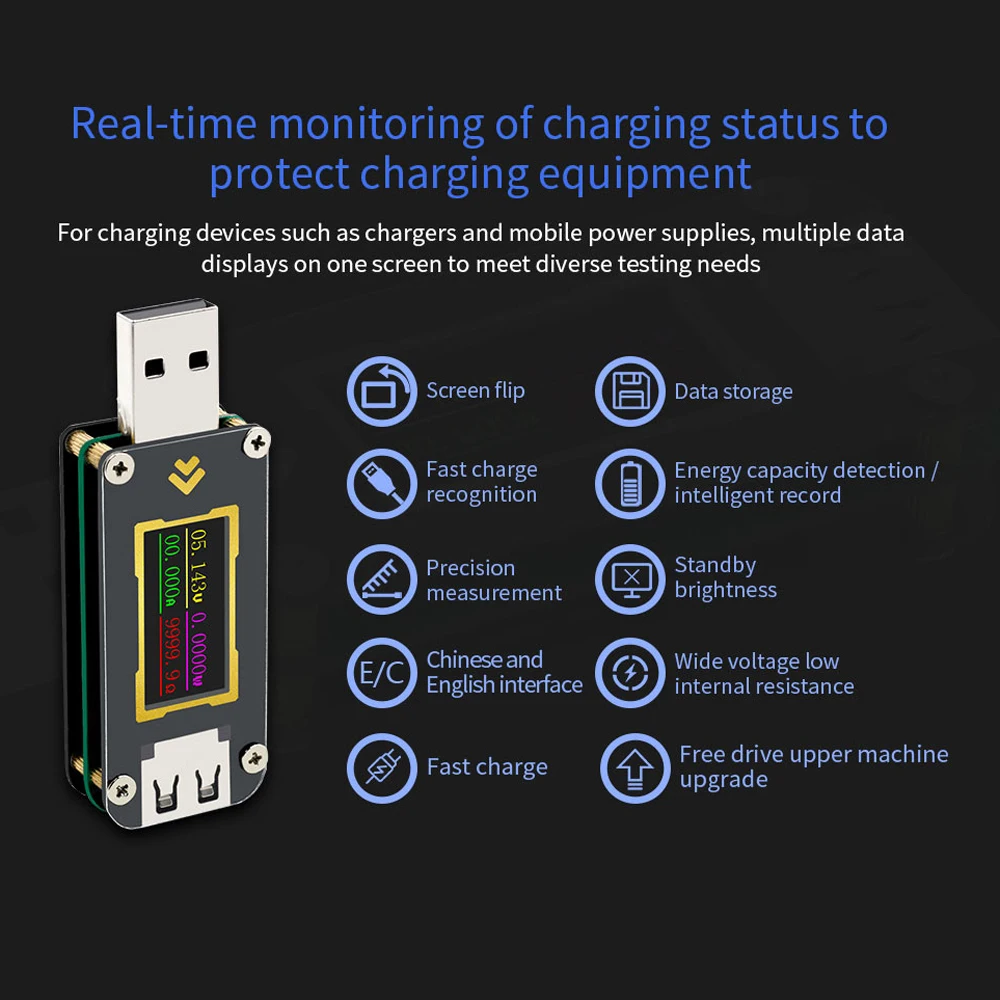 FNB28 Мини измеритель тока и напряжения USB тест er QC2.0/QC3.0/FCP/SCP/AFC протокол быстрой