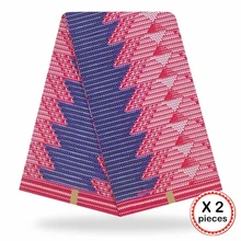 Африканская восковая ткань с принтом Хлопок Шитье Анкара африканская ткань 12 ярдов Нигерия Гана ткань для DIY свадебного платья 91636