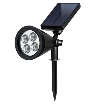 

4 LED solar spotlight lawn lamp floodlight used for outdoor garden landscape lamp decoration waterproof and colorful