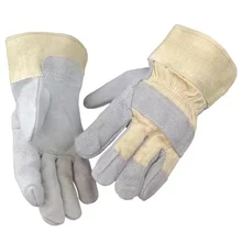 1 пара электрических сварочных перчаток высокотемпературная теплоизоляция безопасность износостойкие противопожарные линии сварные защитные перчатки из коровьей кожи