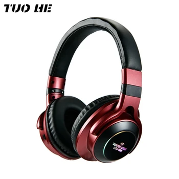 

TUO HE,Wireless Headphones,LED Light,FM Radio,Bluetooth Headset,HIFI,HD Stereo,Headsets For Computer Phone Support TF,Aux,Mic