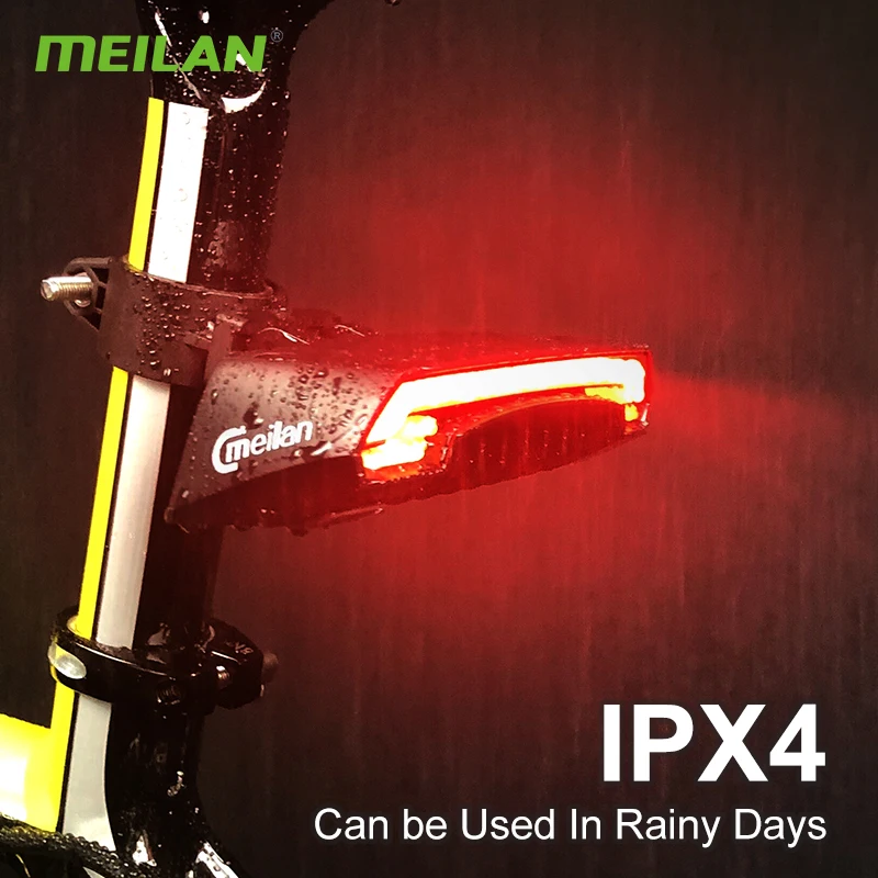 USB Bicycle Light Meilan x5 Wireless Smart Brake Bike Light Headlights Led Turn Signals Rear Tail Lamp Cycling Accessories USB Bicycle Light Meilan x5 Wireless Smart Brake Bike Light Headlights Led Turn Signals Rear Tail Lamp Cycling Accessories