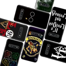 Гарри Поттера любовь черный чехол для samsung Galaxy S10 Note 10 9 8 S9 S8 J4 J6 J8+ плюс S7 S6 силиконовый чехол для телефона