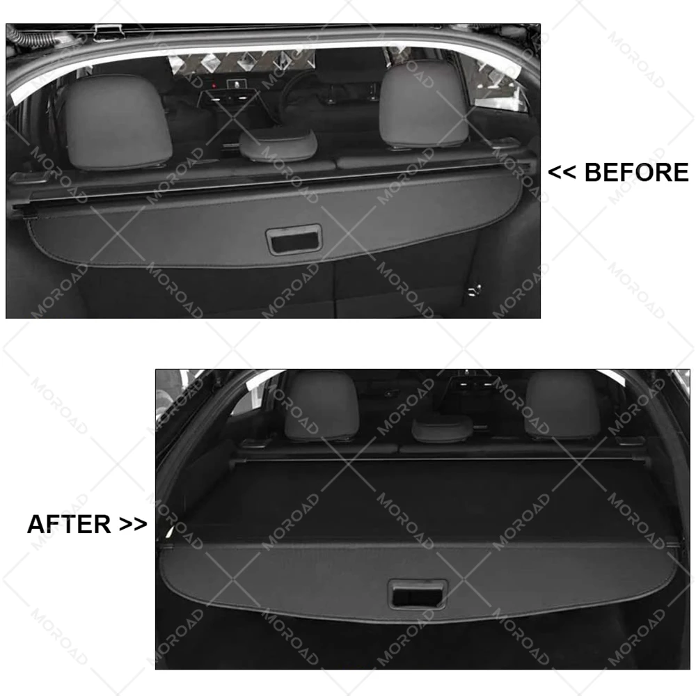 Cargo Cover for Toyota Prius (AWD-e) 2016 2017 2018 2019 2020 2021 Tonneau Shade Rear Trunk Privacy Screen Shield Security Blind