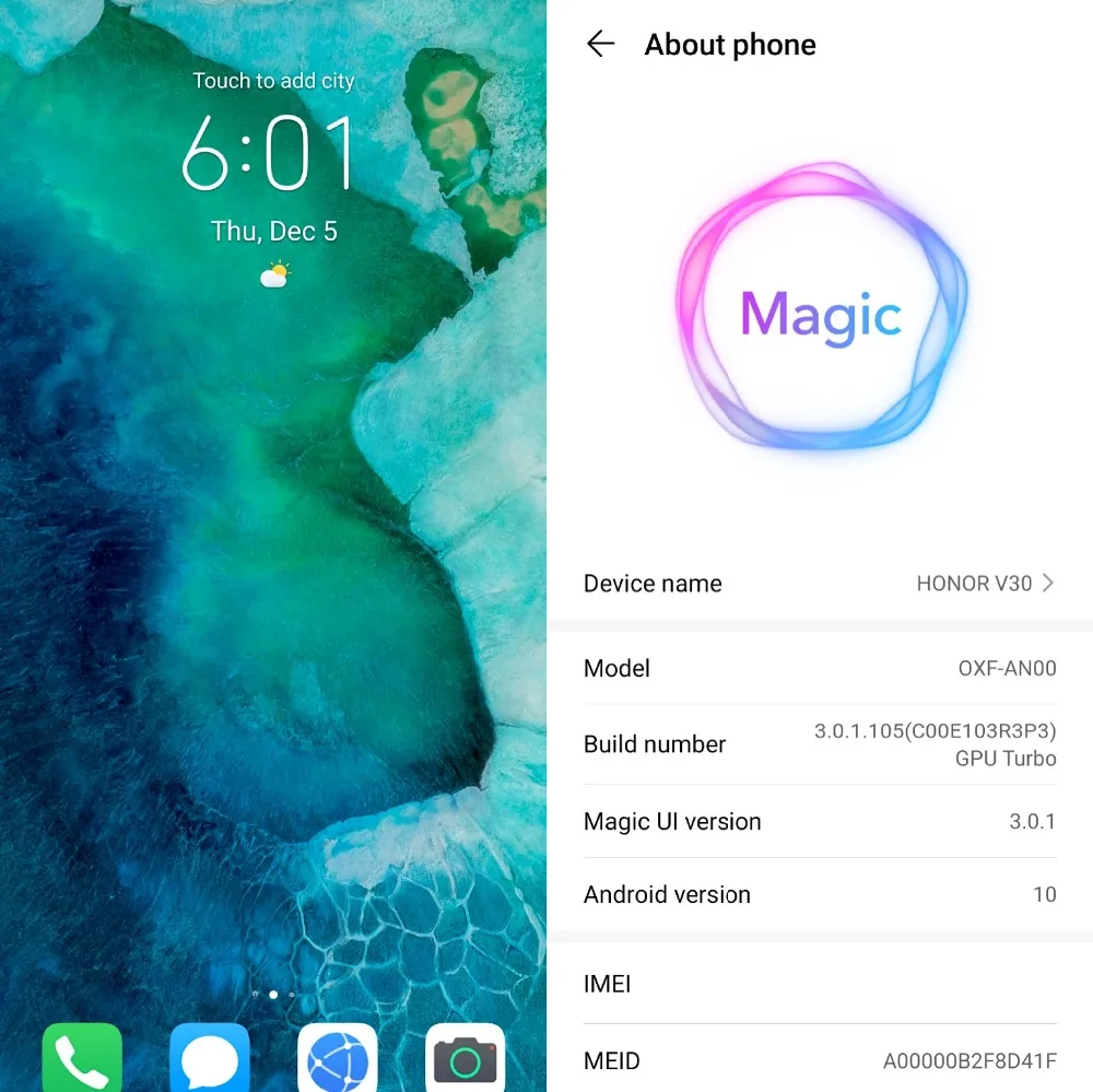 Honor V30 5G Версия Поддержка NFC Google Play 5x Zoom 8 Гб 128 ГБ Kirin 990 6,5" смартфон 5 камер 40 Вт Supercharge 4200 мАч