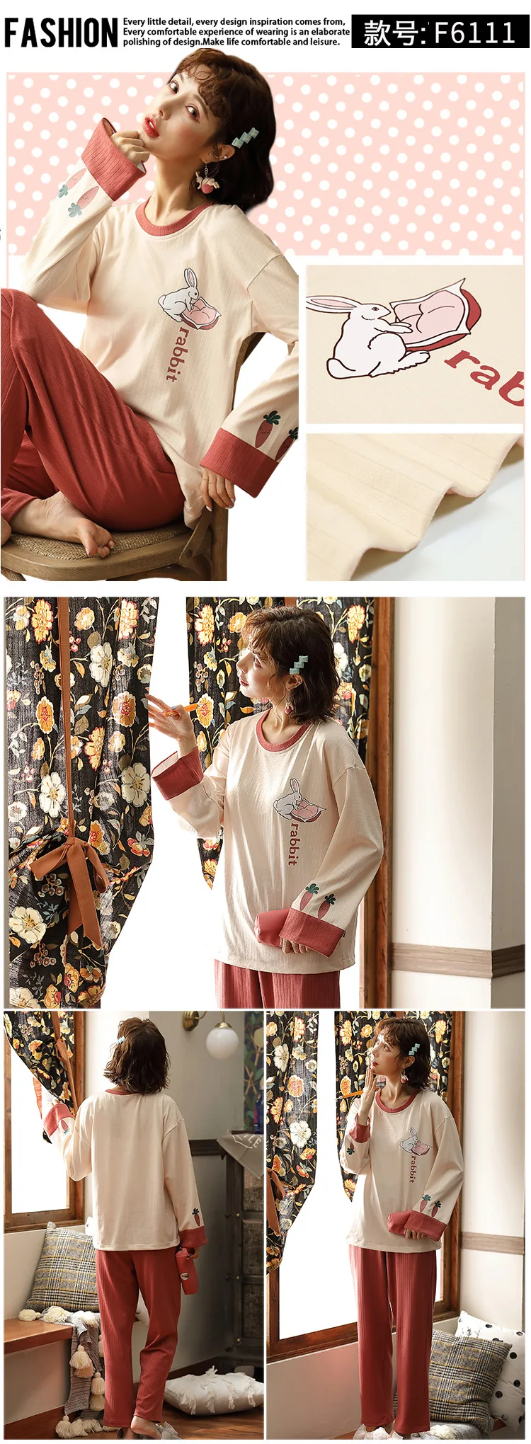 Fsshion ночное белье пижамы женские Loungewear женские рождественские пижамы Женская одежда для взрослых Женский пижамный комплект
