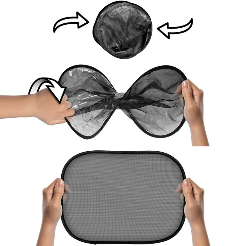 2 шт. автомобильный оконный чехол Sunshade Шторы Защита от ультрафиолетовых лучей щит козырек от солнца козырек-сетка для использования вне помещений солнечной защитой от пыли