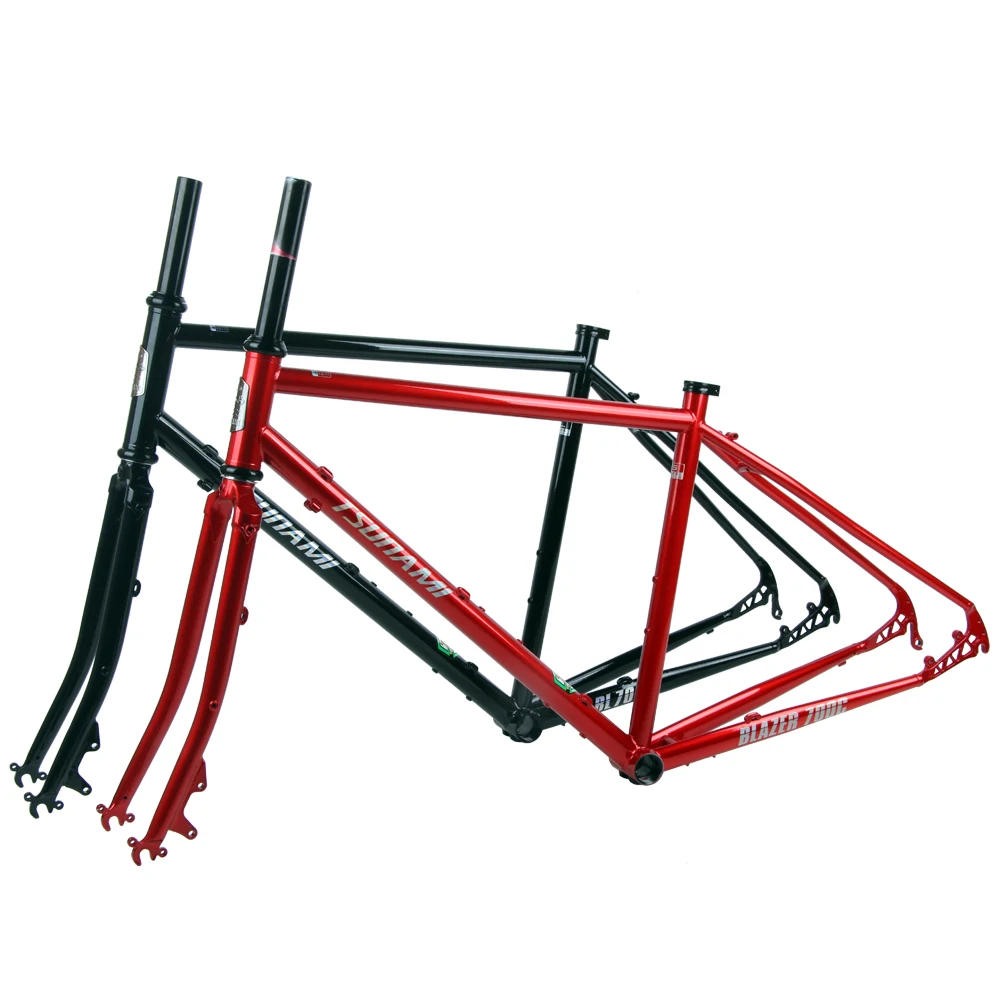 Tsunami Blazer Touring Frame Road Bike 700c Frameset Crmo Steel Frame
