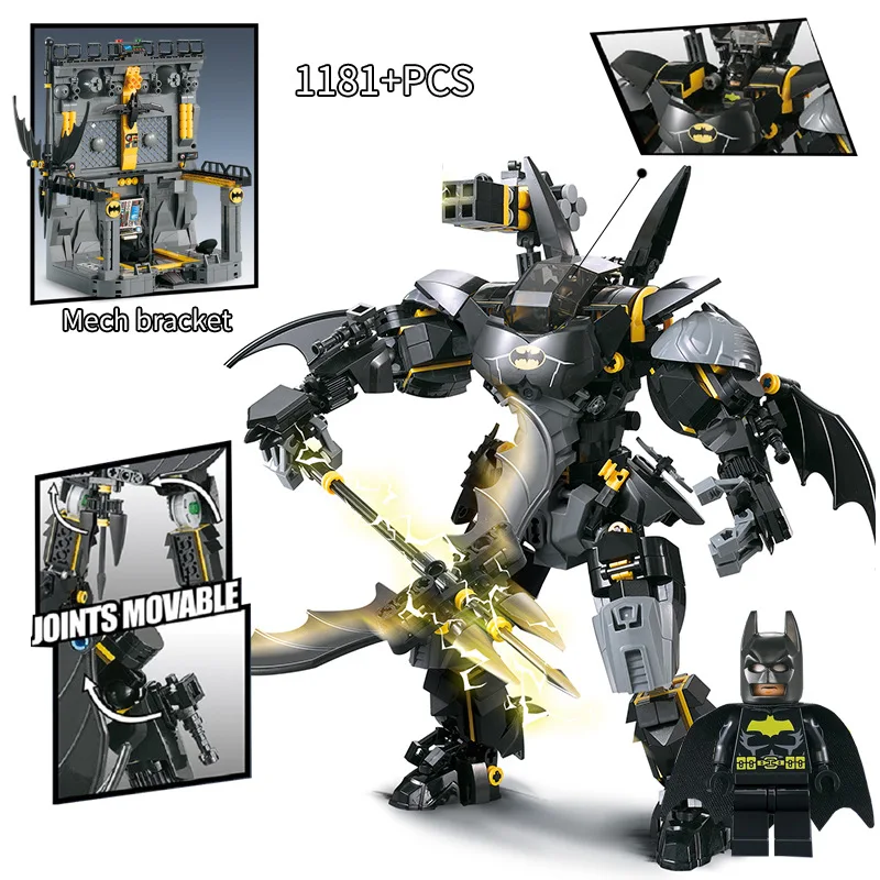 Decool 7143 Бэтмен герой фильма Batman moovie Броня основа кирпичи Рисунок Модель Набор строительных блоков игрушки подарок для детей с Бэтменом 70901