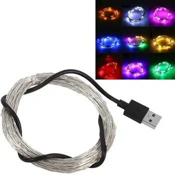 

10M 100 LED USB Copper Wire String Lights Outdoor Garland Decoration Fairy Lights for Christmas Decoration Wedding Party