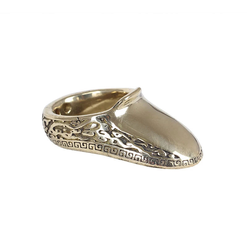 1pc 18-22mm Brass Archery Supply Lightweight Thumb Finger Guard Ring Buckle Hand Decoration Finger Protector Tool Archery 3
