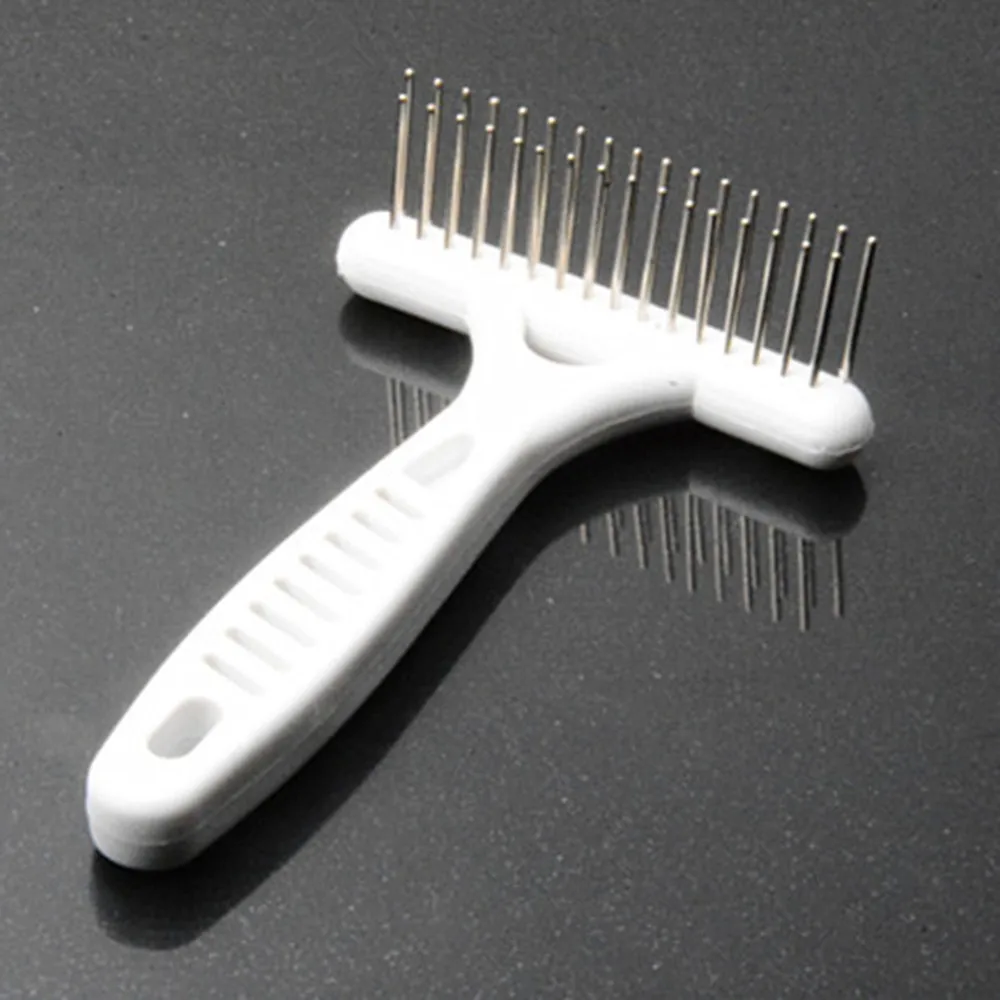 

High Quality White Rake Comb Multipurpose Cat Dog Brush Short Long Hair Fur Shedding Remover Dog Pets Brush For Pet Dog