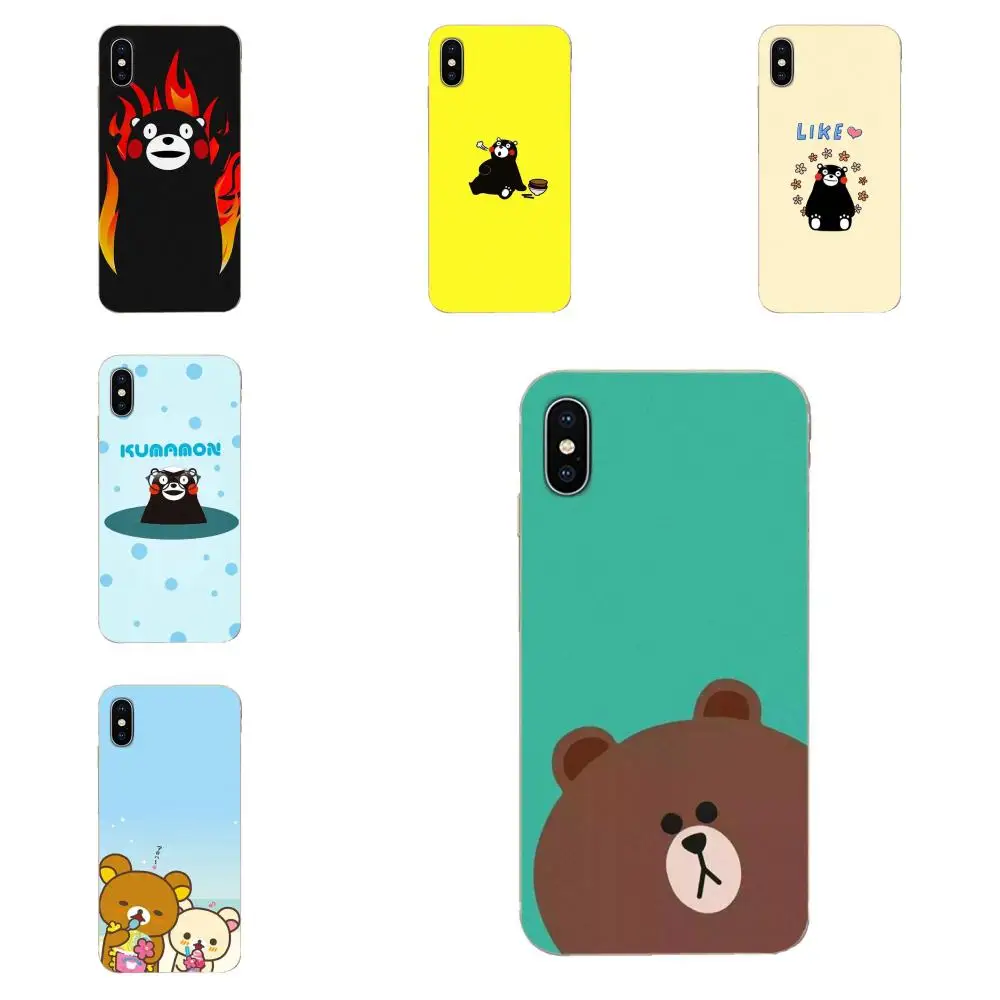 Защитный чехол из ТПУ для Apple iPhone 11 Pro X XS Max XR 4 4S 5 5C 5S SE 6 6S 7 8 Plus с мультяшным медведем