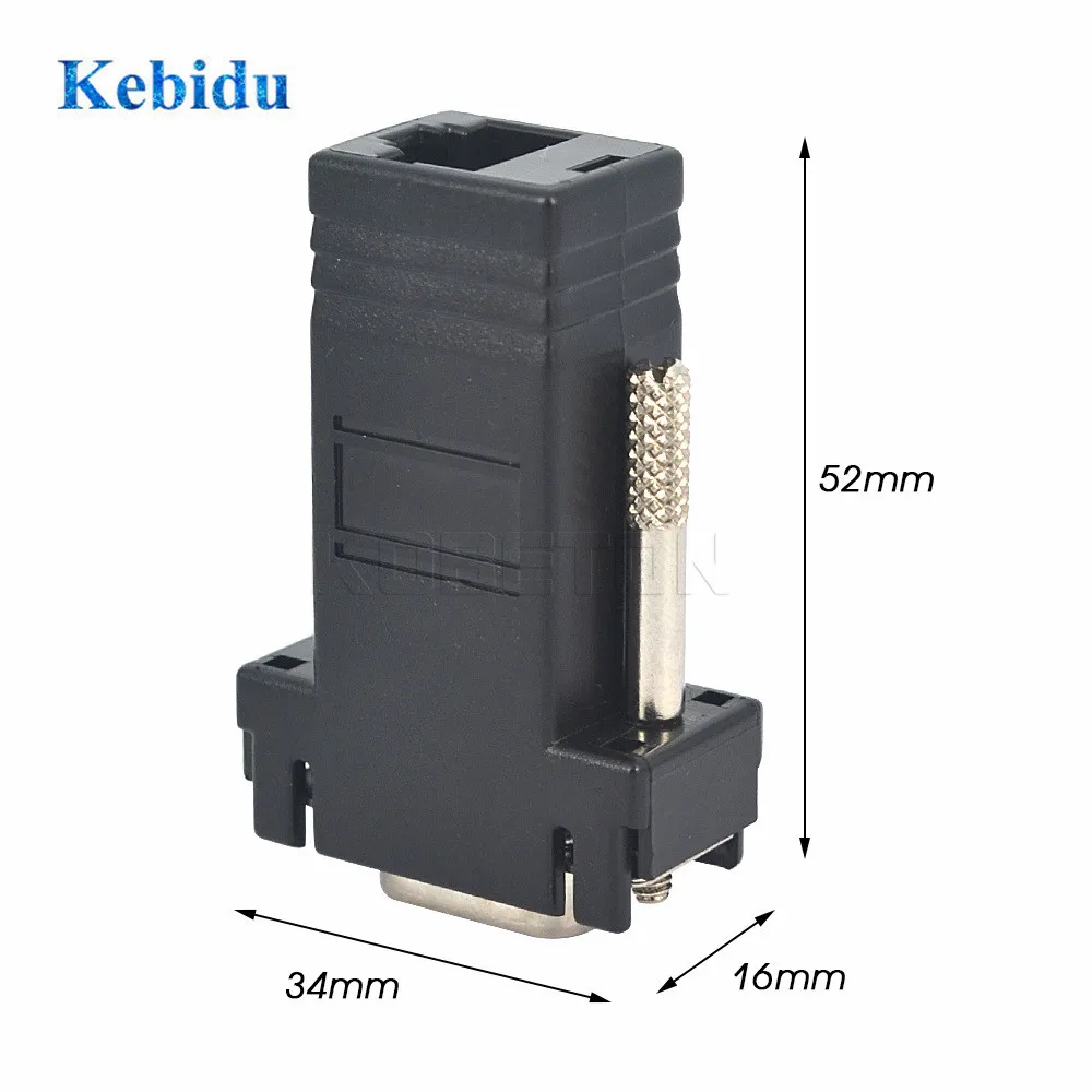 Удлинитель kebidu RJ45 LAN CAT5 CAT6 к VGA переходник сетевой кабель практичный разъем