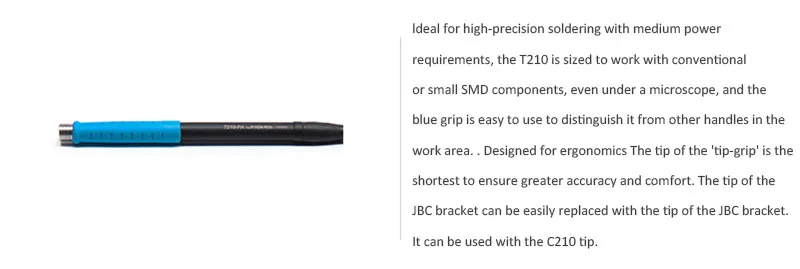Jyrkior JBC C210 CD-2SHE жало паяльника ручка сварочная насадка рукояткой Совместимо с T210-A T210-PA T210-NA паяльная станция