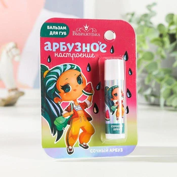 

Lip balm for children "Watermelon mood" 4 grams, with the aroma of watermelon