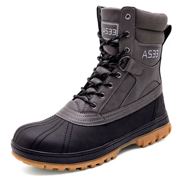 

Winter Autumn Men Military Boots Army Work Shoes Leather Snow Boots Quality Special Force Tactical Desert Combat Ankle Boats