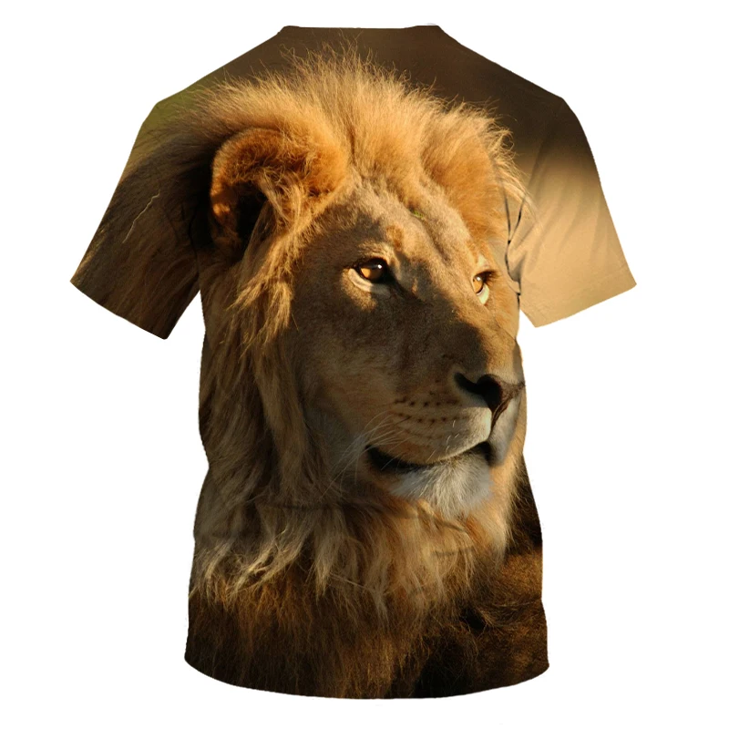 3D printing Lion Men T-Shirt Fashion O-Neck Casual Trend Short Sleeve Oversized T-Shirt Selling Punk Streetwear All-Match Tops 3D printing Lion Men T-Shirt Fashion O-Neck Casual Trend Short Sleeve Oversized T-Shirt Selling Punk Streetwear All-Match Tops