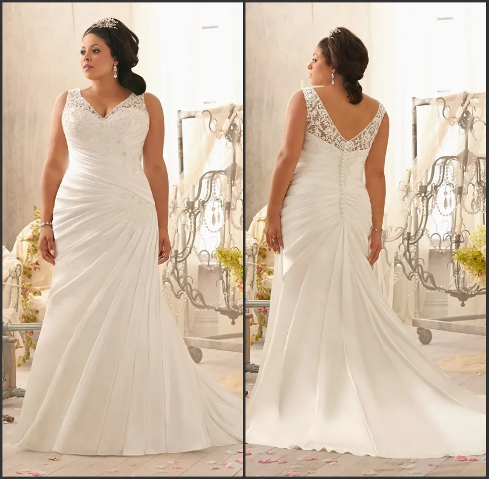 Vestido de noiva плиссированное платье с v-образным вырезом и лифом размера плюс, свадебное платье с пуговицами на спине, платья для матери невесты