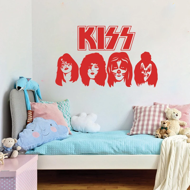 Kus Band HEADS ACE PETER PAUL GENE Auto Truck Muziek Raam Muur наклейка виниловый Декор A4-054 | Дом и сад
