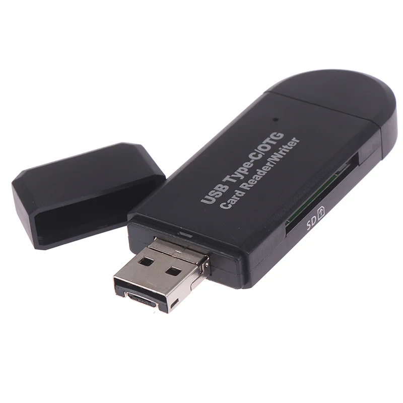 Высокоскоростной usb 2,0 type c/micro usb/usb 3 в 1 otg кардридер для otg tf/s& d
