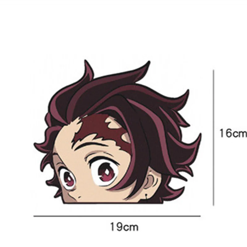 Funny Anime Car Sticker Demon Slayer Inosuke Zenitsu Nezuko Anime Waterproof Reflective Cute Car Bumper Decal Sticker Costume Props Aliexpress