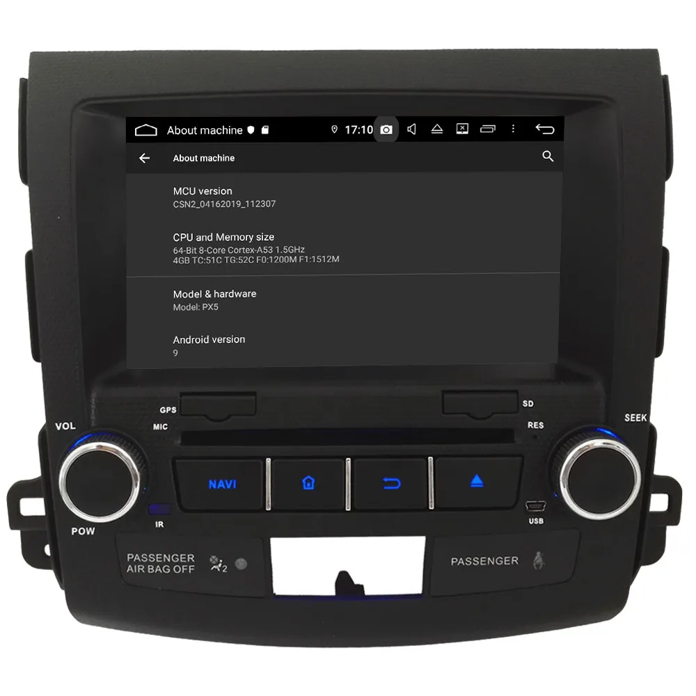 Klyde ips 4G wifi Android 9 Восьмиядерный 4 Гб ОЗУ 64 Гб ПЗУ DSP автомобильный DVD мультимедийный плеер радио для Mitsubishi Outlander XL 2005