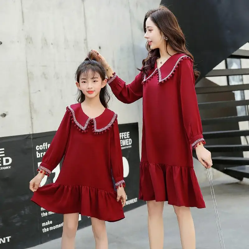 mom and daughter twinning dress