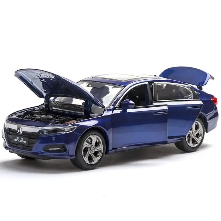 1:32 Масштаб Горячая литая под давлением колеса автомобиля honda Accord металлическая модель с светильник звук вытяните назад автомобиль сплав Коллекция игрушек для подарков