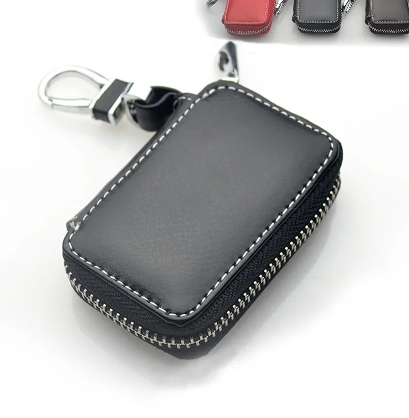 

Car Key Bag Genuine Leather Wholesale Car Logo Customizable Logo Creative Gifts Cattle-leather Key Ring