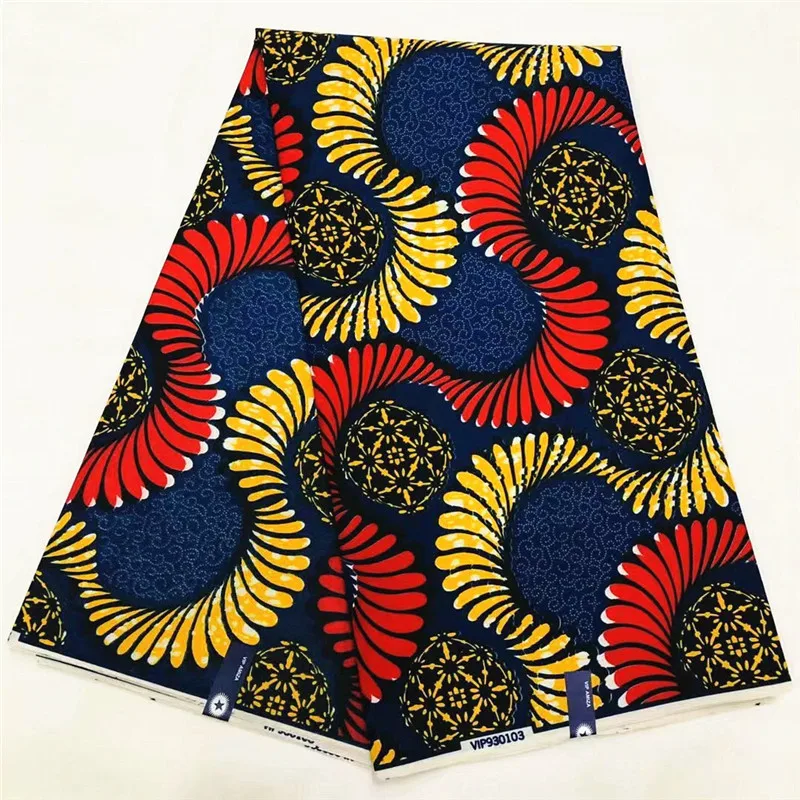 Полиэстер африканская ткань с принтом для платья Анкара африканская восковая ткань tissus африканская ткань - Цвет: CS301115D11