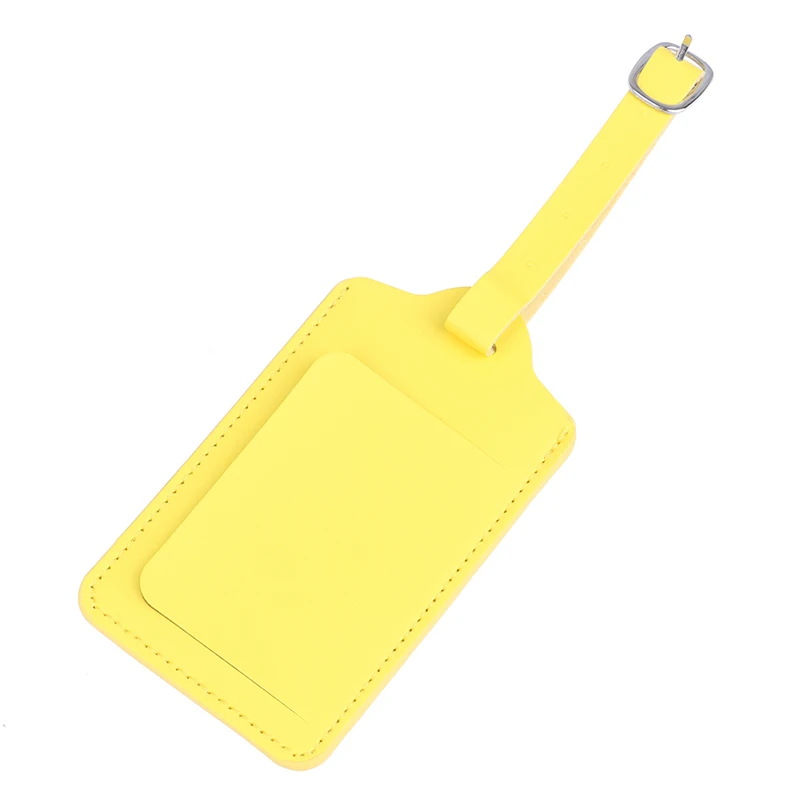 Yellow 1 шт. багажные бирки для путешествий, сумки с подвеской, аксессуары для путешествий - Цвет: Yellow