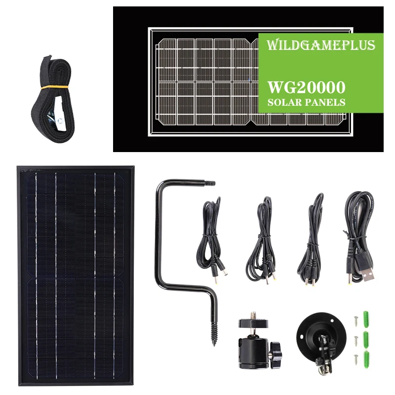 Solar-Powerbank 12V 6V FÜR Wildkameras JagdAbsehen