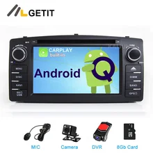 CARPLAY DSP ips Android 10 автомобильный dvd-плеер gps для Toyota Corolla E120 BYD F3 мультимедийный плеер стерео gps Радио Навигация