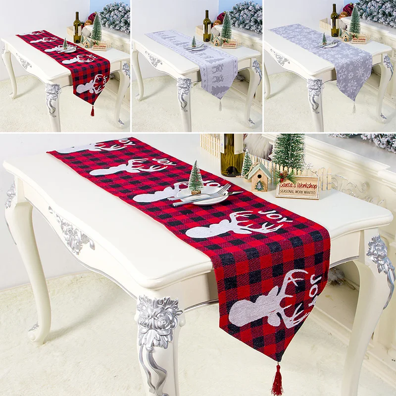 35x180cm Table runner Accessories Seasonal Holiday Ornaments 1pc Christmas