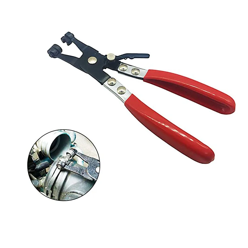 

Hose Clamp Pliers Auto Repair Tool Swivel Flat Band for Removal and Installation of Ring-Type or Flat-Band Hose Clamps