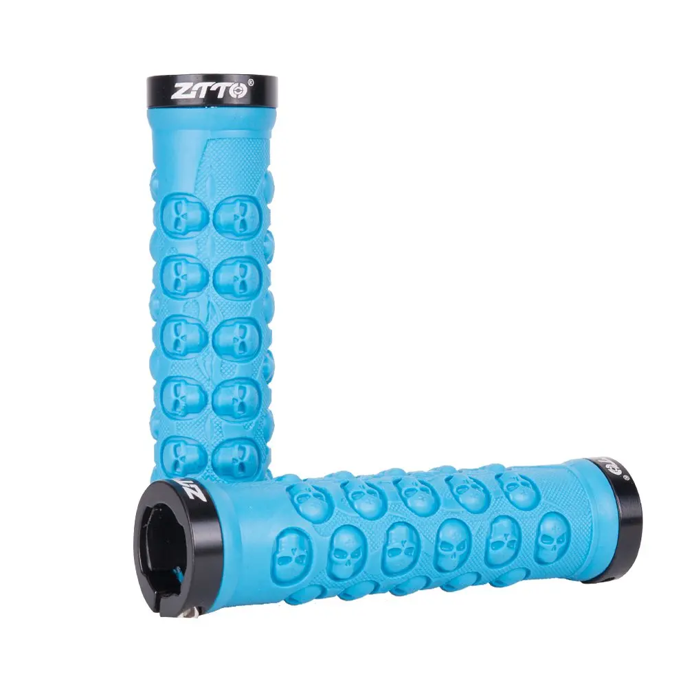 

1 Pair AG23 Silicone Gel Durable Shock-Proof Anti-Slip Lock Grips Ergonomics Design Handle Grips for MTB Bike Folding Bicycle
