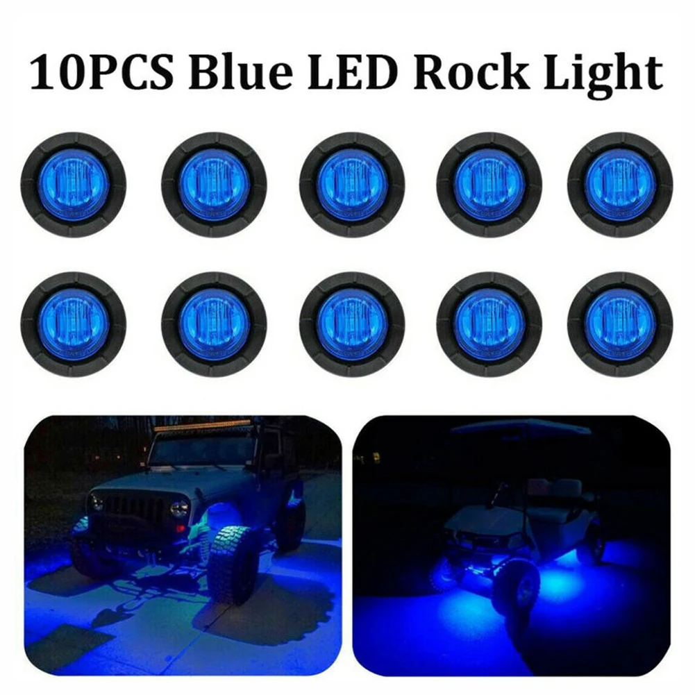10pcs Led Rock Lights for JEEP Truck Boat Off Road ATV UTV 4x4