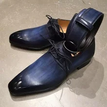 Masculino cor pura gradiente artesanal plutônio baixo calcanhar cinta apontou toe quatro estações moda tendência negócios sapatos casuais zq0036