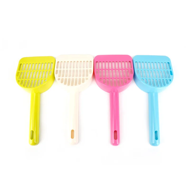 Free Shipping Pet Dog Cat Products 27CM Multi Colorful Grid Plastic Cat Litter Goods