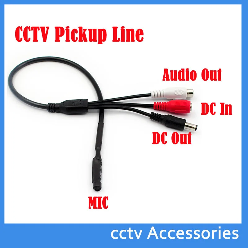 Mini CCTV MIC Microphone Voice Audio for Security Camera Audio Surveillance DVR CCTV Mic Cable Receiver 10PCS/lot microphone sound monitor