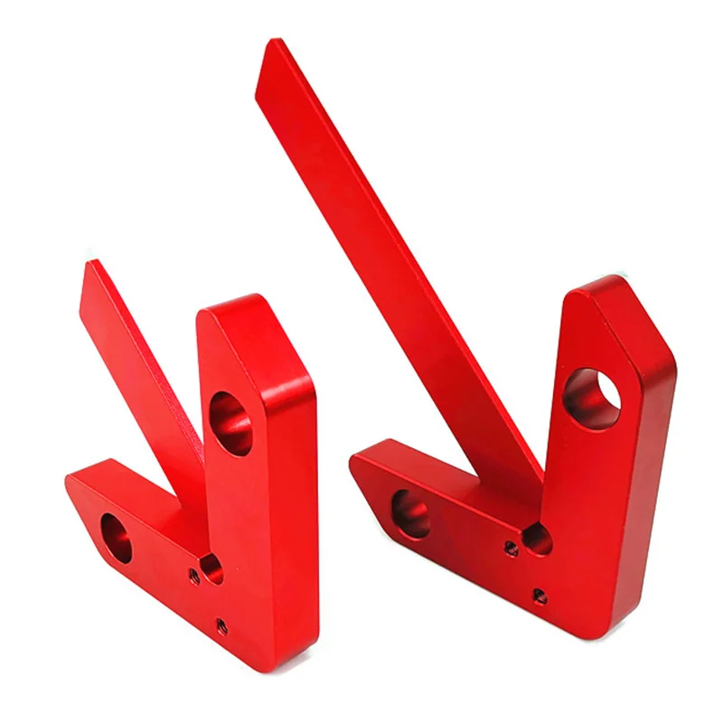 Center Finder,Line Gauge,Woodworking Aluminum Alloy Center Scribe Measuring Tool,45/90 Degree Right Angle Line Gauge Carpenter R