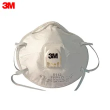 3M Противоаэрозольная фильтрующая полумаска FFP1 8112, с клапаном выдоха, 10 шт./уп., 8112
