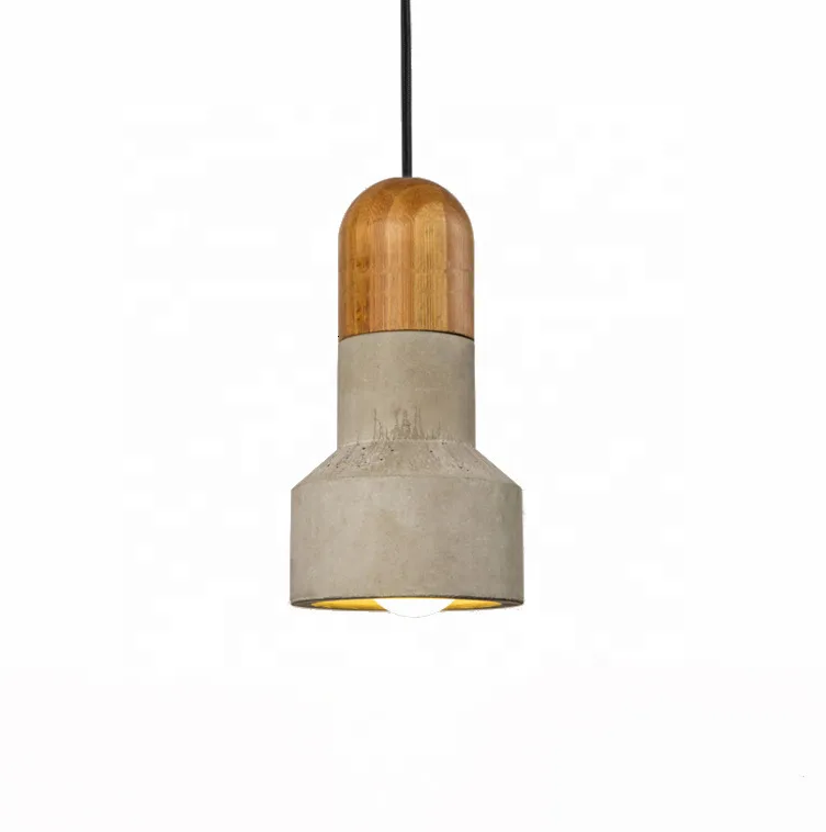 

New Fancy Living Room Cylinder Antique Housing Ceiling Light Led Cement Modern Pendant Lamp Kitchen Chandelier